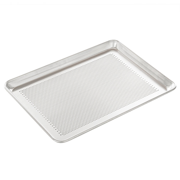Restaurantware Met Lux Aluminum Half Size Baking Sheet - Perforated Heavy Duty - 18" X 13" - 1 Count Box