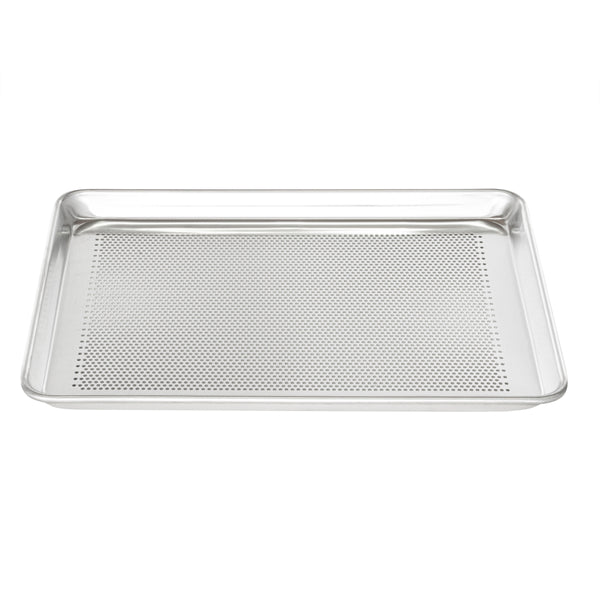 Restaurantware Met Lux Aluminum Half Size Baking Sheet - Perforated Heavy Duty - 18" X 13" - 1 Count Box