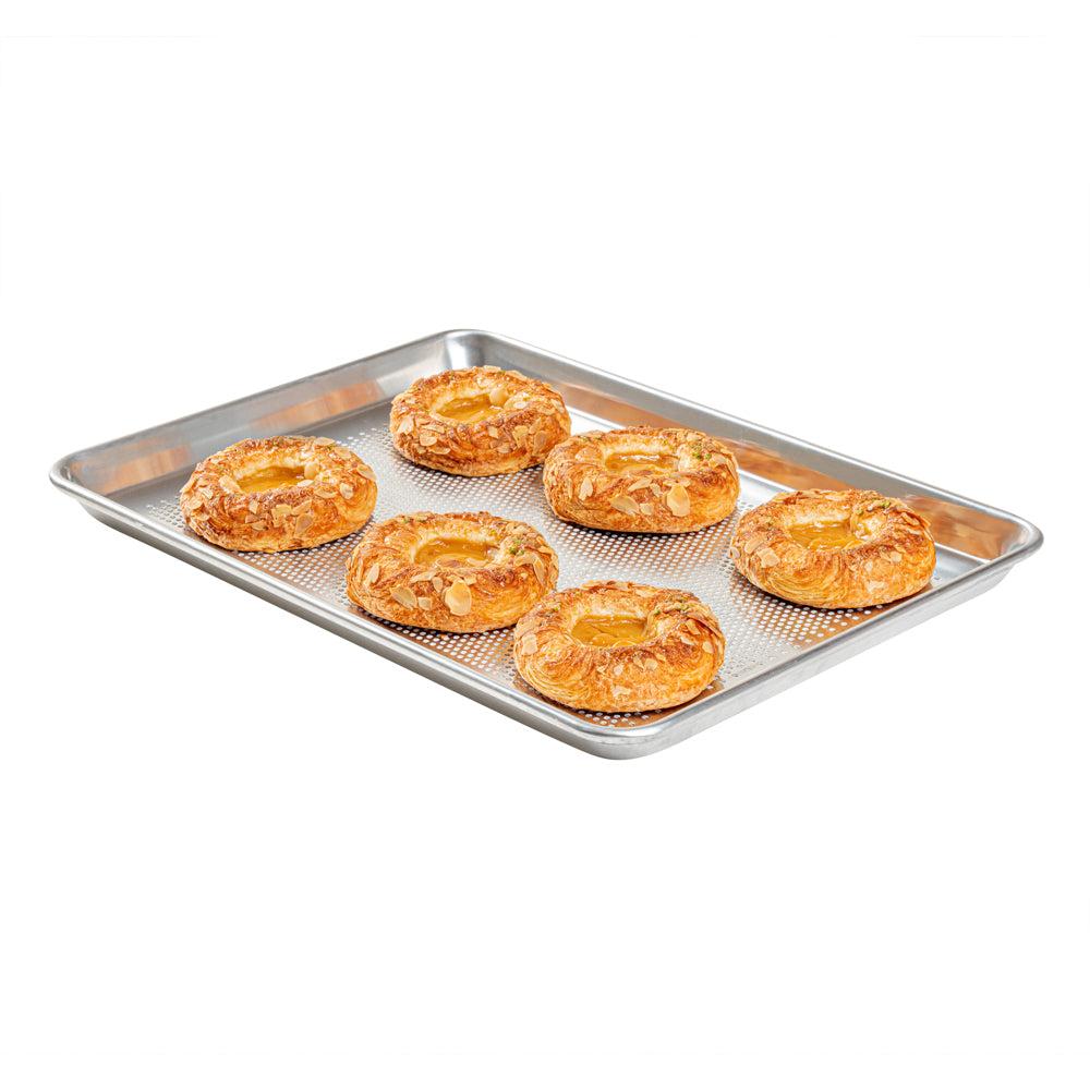 restaurantware Met Lux Aluminum Half Size Baking Sheet - Perforated Heavy Duty - 18" x 13" - 1 count box