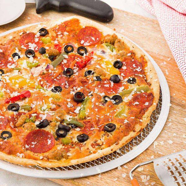 Restaurantware Met Lux Aluminum Mesh Pizza Screen - 12" X 12" - 1 Count Box
