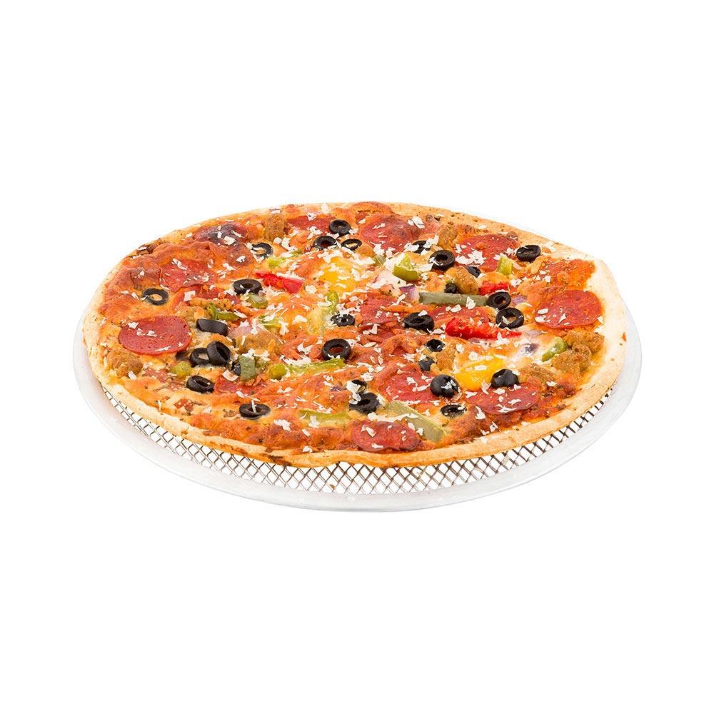 restaurantware Met Lux Aluminum Mesh Pizza Screen - 12" x 12" - 1 count box