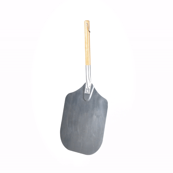restaurantware Met Lux Aluminum Pizza Peel - with 10" Wooden Handle - 12" x 14" - 1 count box