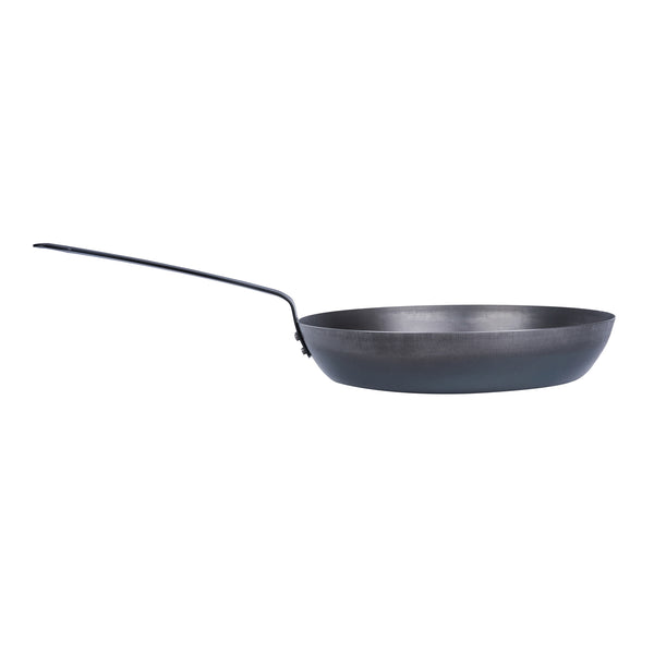 Restaurantware Met Lux Black Carbon Steel 13" Fry Pan - 6 Count Box