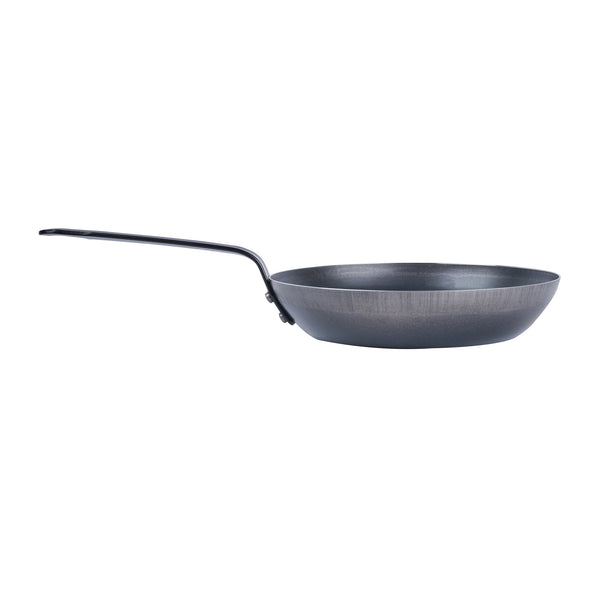 Restaurantware Met Lux Black Carbon Steel 8" Fry Pan - 6 Count Box