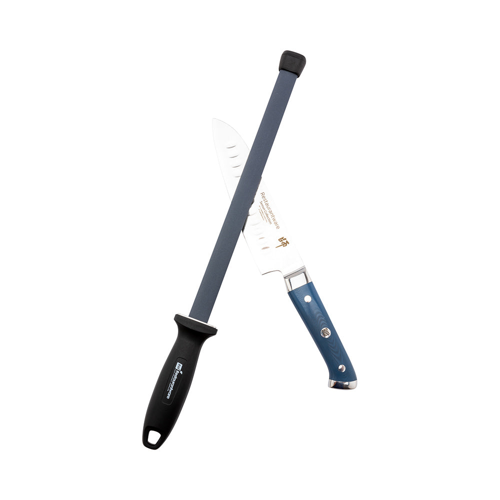 restaurantware Met Lux Black Ceramic Sharpening / Honing Steel - 17 1/2" - 1 count box