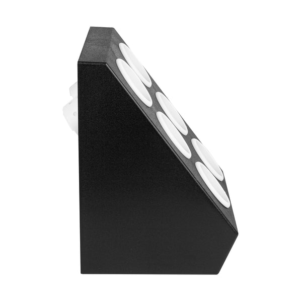 Restaurantware Met Lux Black Plastic Flatware Organizer - 6 Holes Plastic Cylinders - 1 Count Box