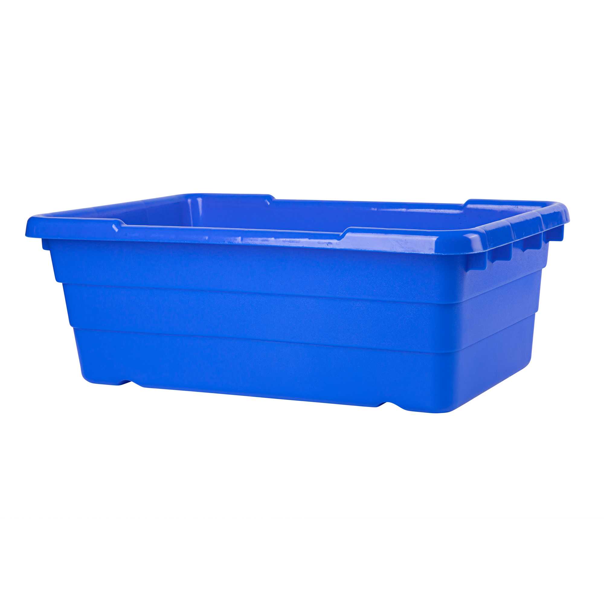 restaurantware Met Lux Blue Meat Lug / Tote Box - 25" x 16" x 8 3/4" - 10 count box