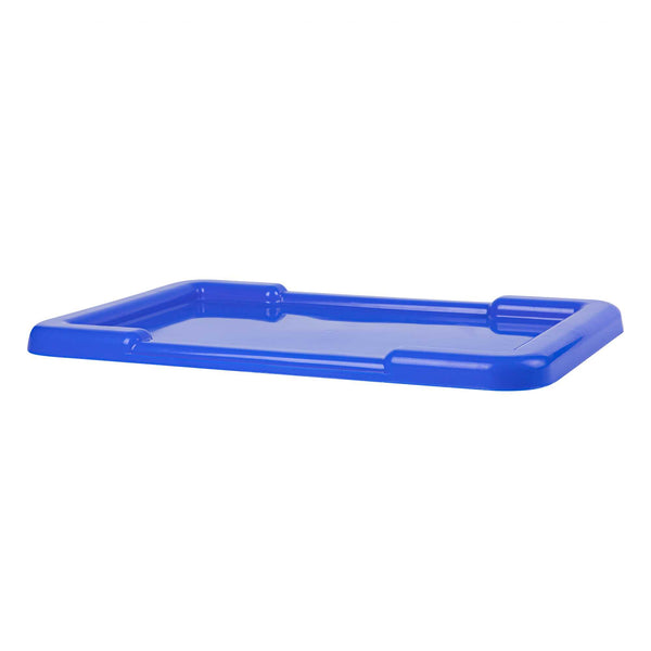 Restaurantware Met Lux Blue Recessed Lid - Fits Meat Lug / Tote Box - 25" X 16" - 10 Count Box