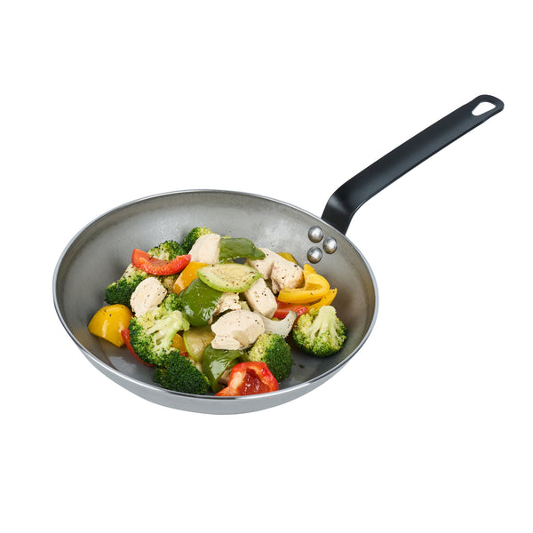 Restaurantware Met Lux Carbon Steel 10" Fry Pan - 6 Count Box