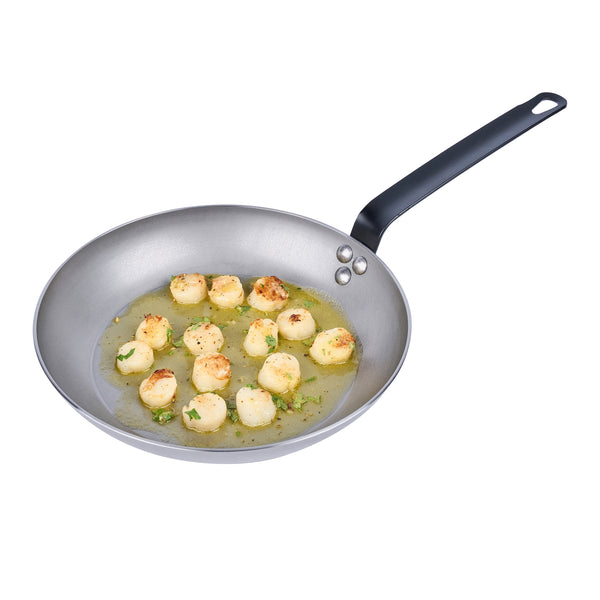 Restaurantware Met Lux Carbon Steel 11" Fry Pan - 6 Count Box