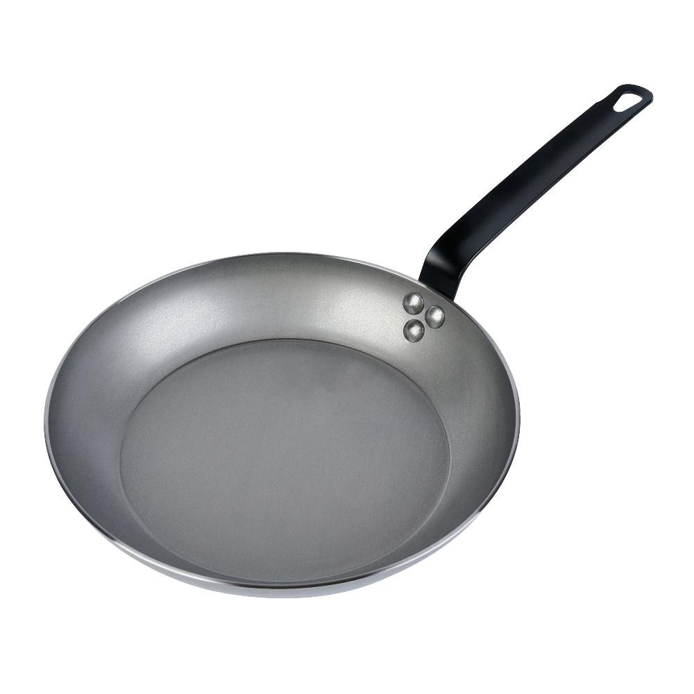 restaurantware Met Lux Carbon Steel 11" Fry Pan - 6 count box
