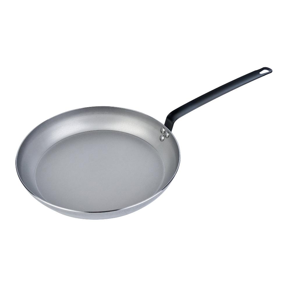 restaurantware Met Lux Carbon Steel 12" Fry Pan - 6 count box