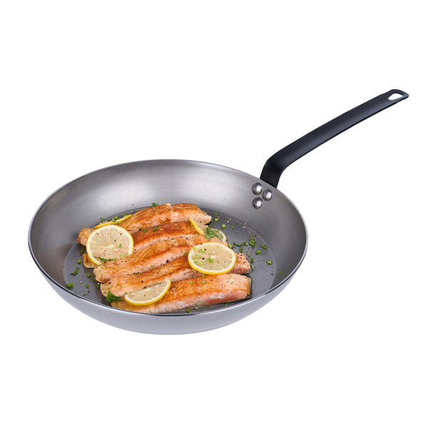 Restaurantware Met Lux Carbon Steel 13" Fry Pan - 6 Count Box