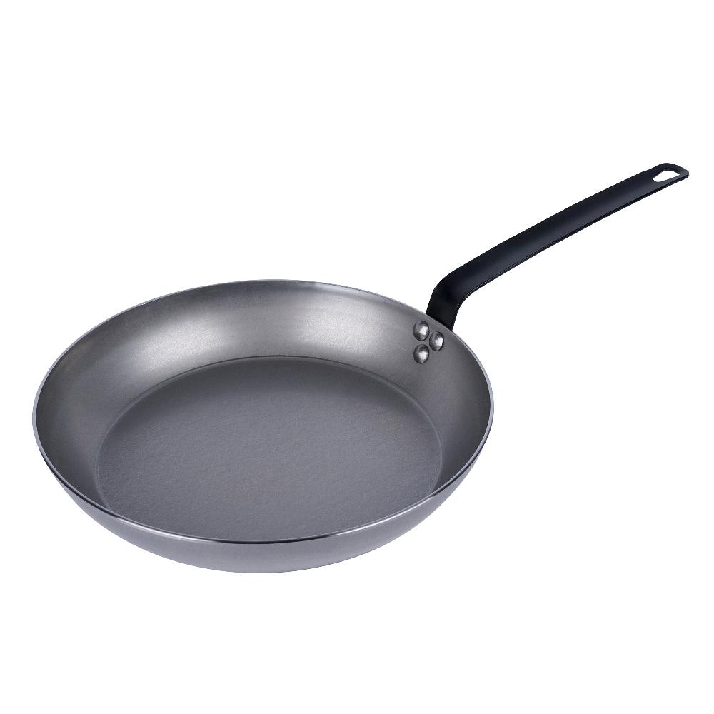 restaurantware Met Lux Carbon Steel 13" Fry Pan - 6 count box