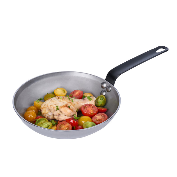 Restaurantware Met Lux Carbon Steel 9" Fry Pan - 6 Count Box