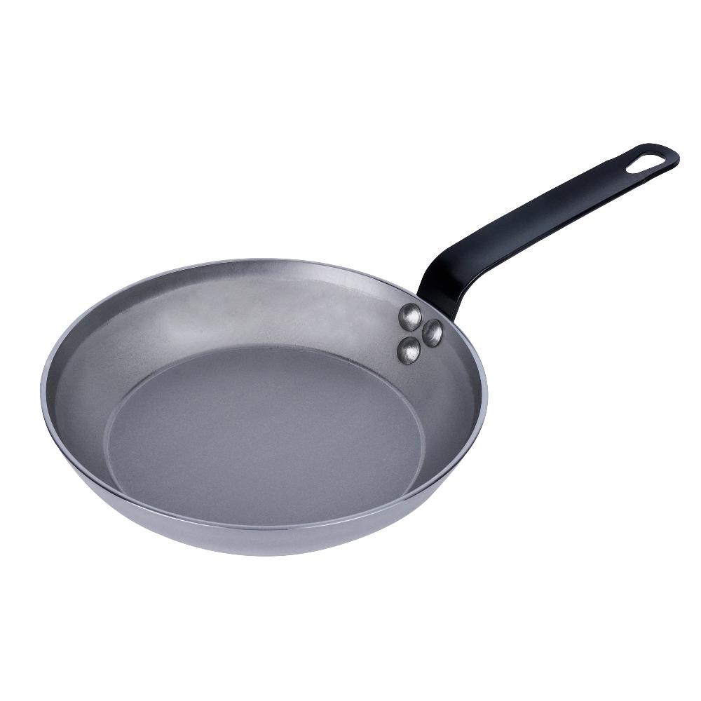 restaurantware Met Lux Carbon Steel 9" Fry Pan - 6 count box