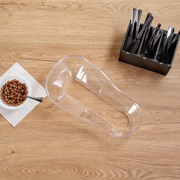 Restaurantware Met Lux Clear Plastic Dispenser Filling Funnel - Fits 3.5 And 5 Gal Cereal Dispensers - 1 Count Box