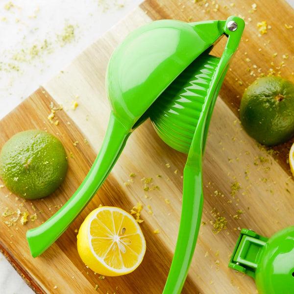 Restaurantware Met Lux Green Aluminum Lemon Squeezer / Juicer - 9" - 1 Count Box
