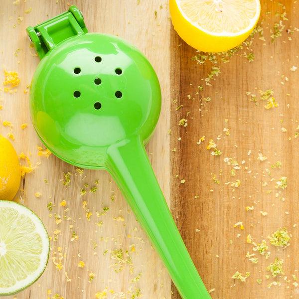 Restaurantware Met Lux Green Aluminum Lime Squeezer / Juicer - 8 3/4" - 1 Count Box