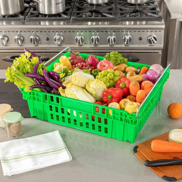 Restaurantware Met Lux Green Chill Tray - 23 3/4" X 19 3/4" X 7" - 10 Count Box