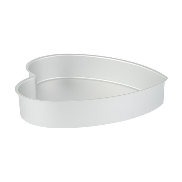 Restaurantware Met Lux Heart Aluminum Cake Pan - 10" X 10" X 2" - 12 Count Box