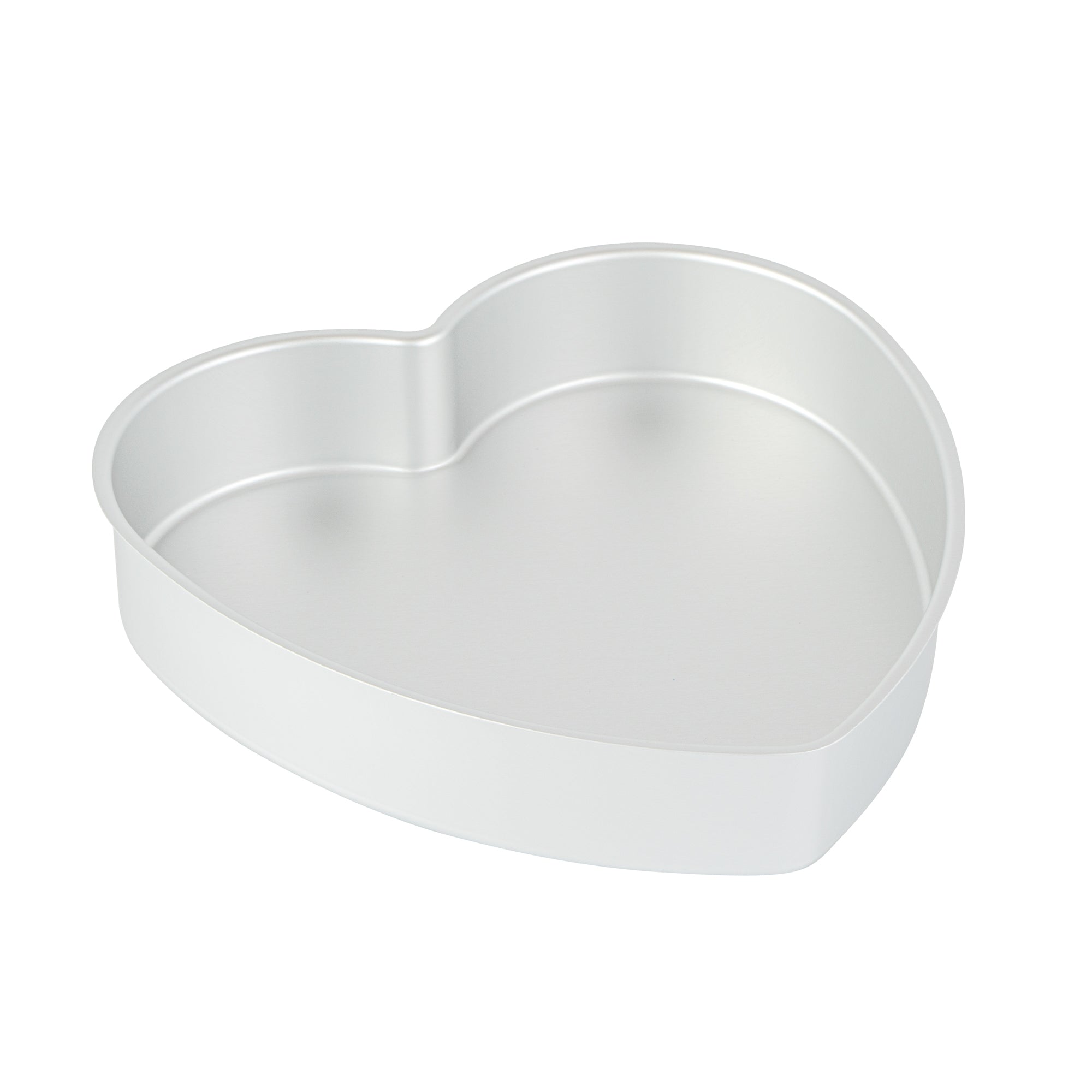 restaurantware Met Lux Heart Aluminum Cake Pan - 10" x 10" x 2" - 12 count box