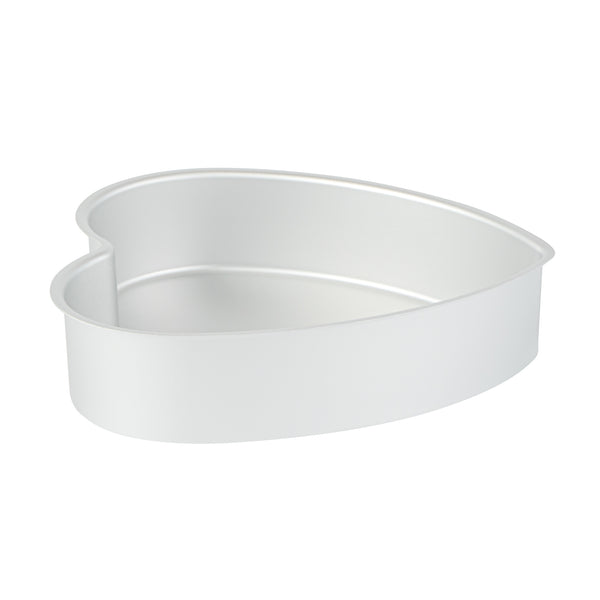 Restaurantware Met Lux Heart Aluminum Cake Pan - 8" X 8" X 2" - 12 Count Box