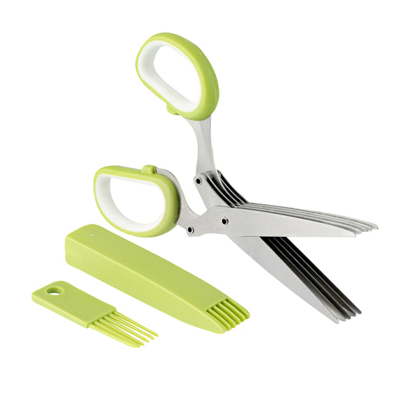 Restaurantware Met Lux Herb Scissors - With 5 Blades - 7 1/2" - 1 Count Box