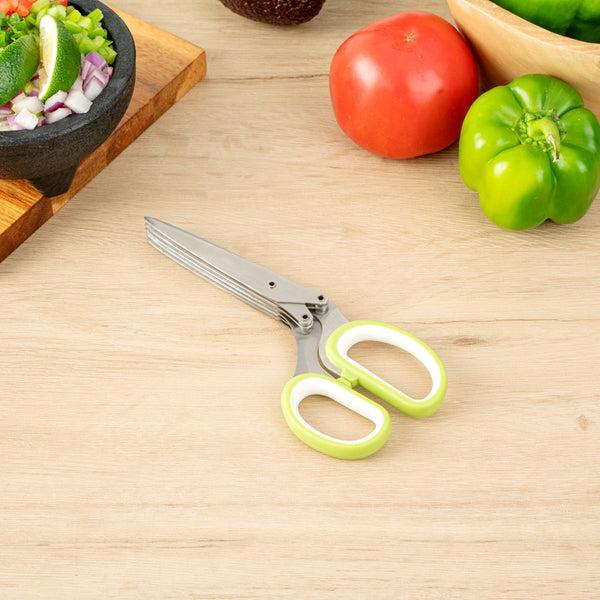Restaurantware Met Lux Herb Scissors - With 5 Blades - 7 1/2" - 1 Count Box