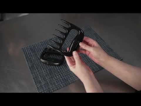 Restaurantware Met Lux Met Lux Black Plastic Meat Shredder Claws - 4 1/2" - 2 Count Box