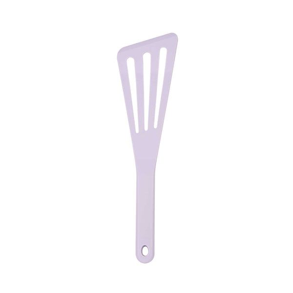 Restaurantware Met Lux Purple Silicone High Temperature Slotted Turner / Spatula - 12 1/4" - 1 Count Box