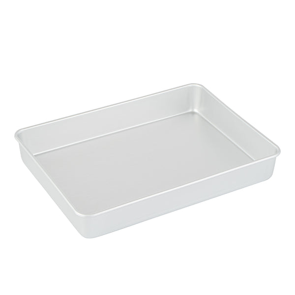 Restaurantware Met Lux Rectangle Aluminum Cake Pan - 13" X 9" X 2" - 12 Count Box