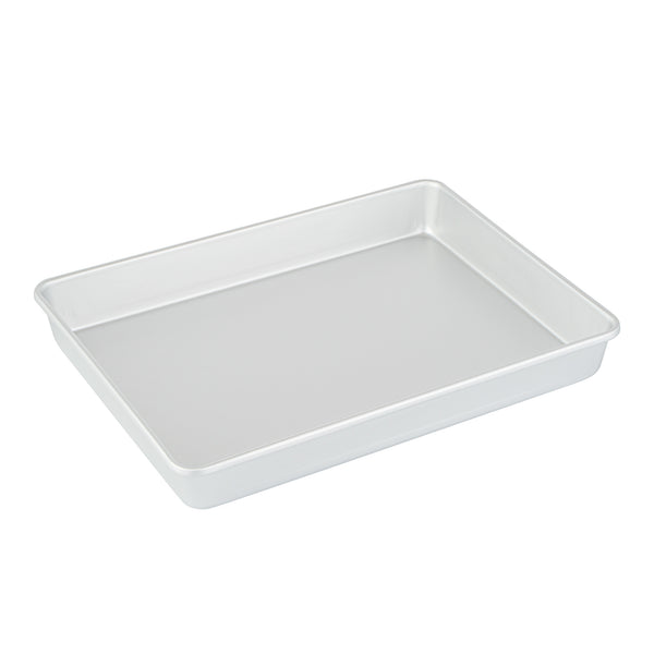 Restaurantware Met Lux Rectangle Aluminum Cake Pan - 15" X 12" X 2" - 12 Count Box