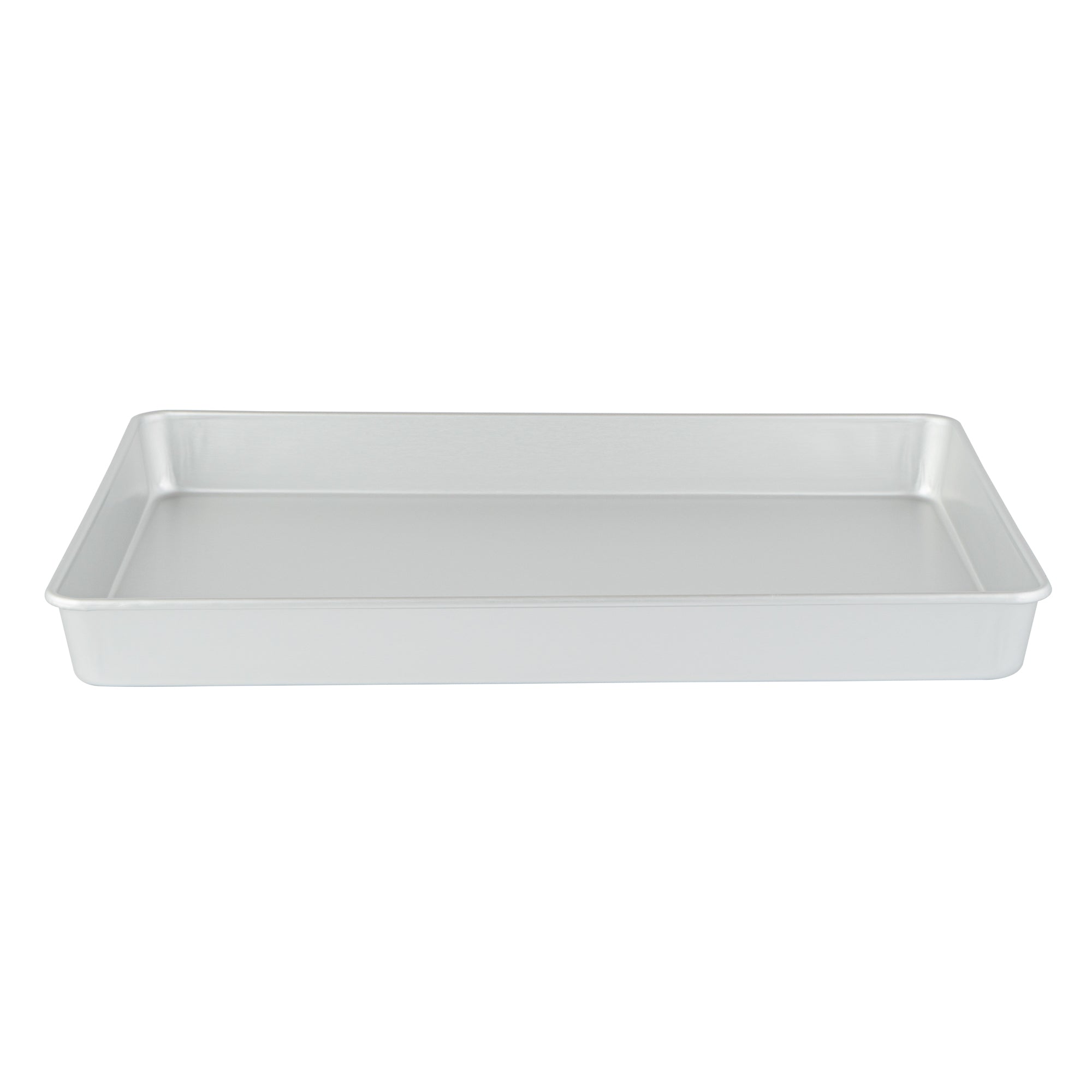restaurantware Met Lux Rectangle Aluminum Cake Pan - 18" x 12" x 2" - 12 count box