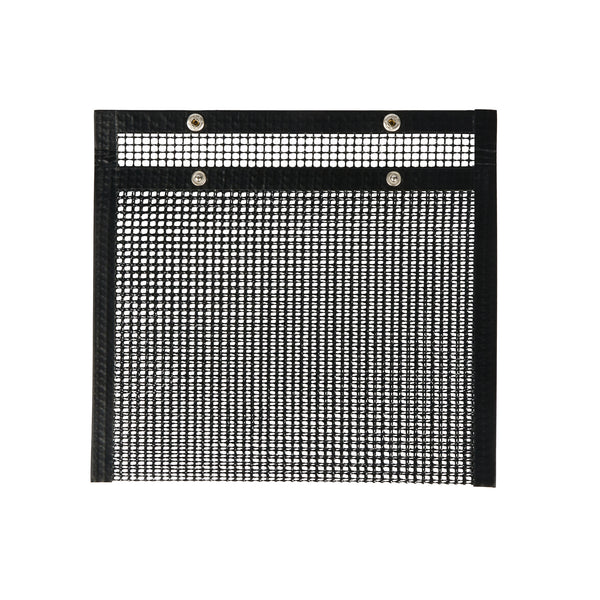Restaurantware Met Lux Rectangle Black PTFE Mesh Grill Bag - Non-Stick - 8 3/4" X 10 1/2" - 2 Count Box