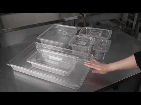 Restaurantware Met Lux Rectangle Clear Plastic 1/4 Size Cold Food Storage Container - 4" Depth - 1 Count Box