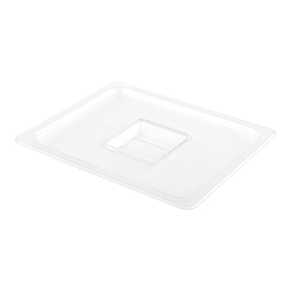 Restaurantware Met Lux Rectangle Clear Plastic Lid - Fits 1/2 Size Cold Food Storage Container - 10 Count Box