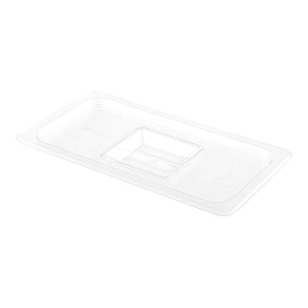 Restaurantware Met Lux Rectangle Clear Plastic Lid - Fits 1/3 Cold Food Storage Container - 10 Count Box