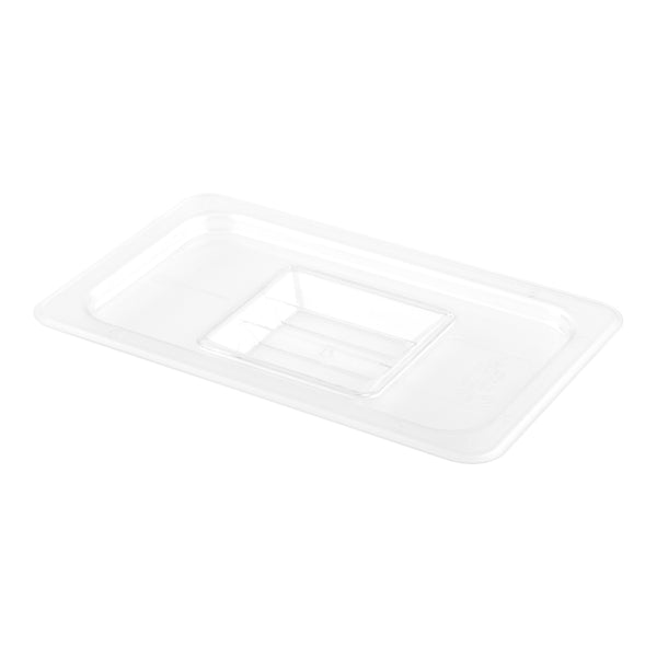 Restaurantware Met Lux Rectangle Clear Plastic Lid - Fits 1/4 Size Cold Food Storage Container - 10 Count Box