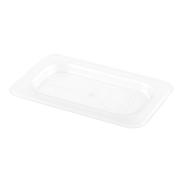 Restaurantware Met Lux Rectangle Clear Plastic Lid - Fits 1/9 Size Cold Food Storage Container - 10 Count Box