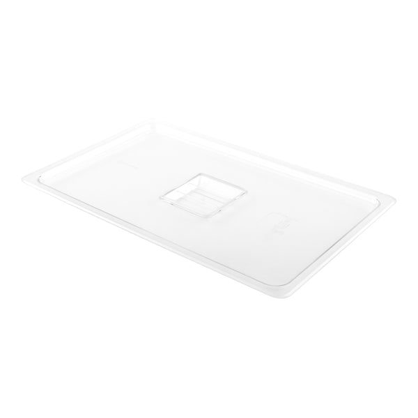 Restaurantware Met Lux Rectangle Clear Plastic Lid - Fits Full Size Cold Food Storage Container - 10 Count Box