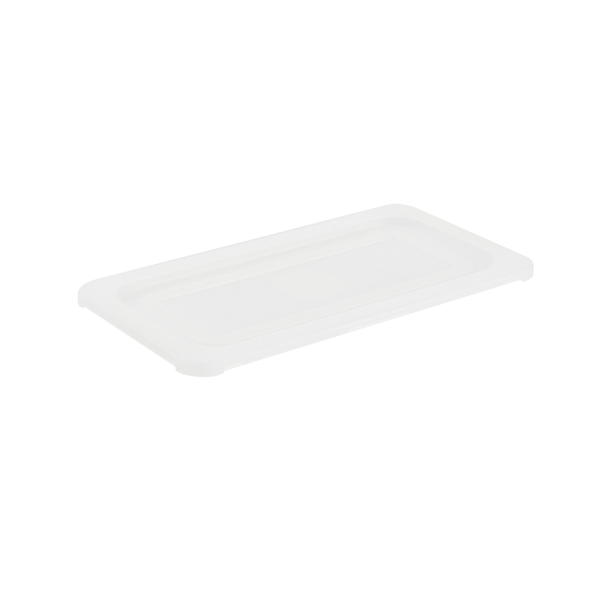 restaurantware Met Lux Rectangle Clear Polypropylene Lid - Fits 1/3 Size Food Pan - 12 3/4" x 7" - 10 count box