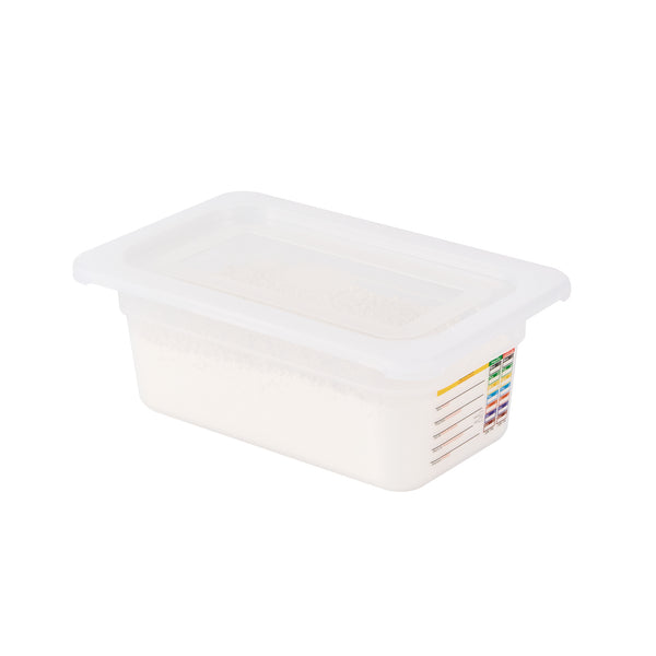 Restaurantware Met Lux Rectangle Clear Polypropylene Lid - Fits 1/4 Size Food Pan - 10 1/2" X 6 1/2" - 10 Count Box