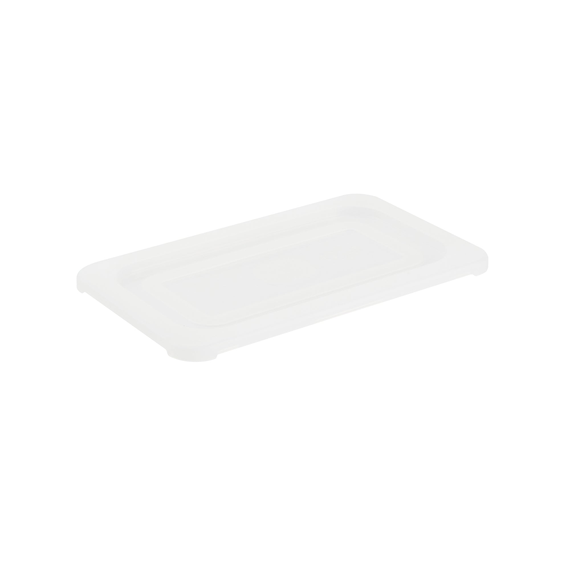 restaurantware Met Lux Rectangle Clear Polypropylene Lid - Fits 1/4 Size Food Pan - 10 1/2" x 6 1/2" - 10 count box