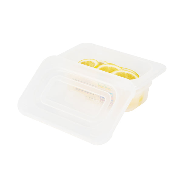 Restaurantware Met Lux Rectangle Clear Polypropylene Lid - Fits 1/9 Size Food Pan - 7" X 4 1/2" - 10 Count Box