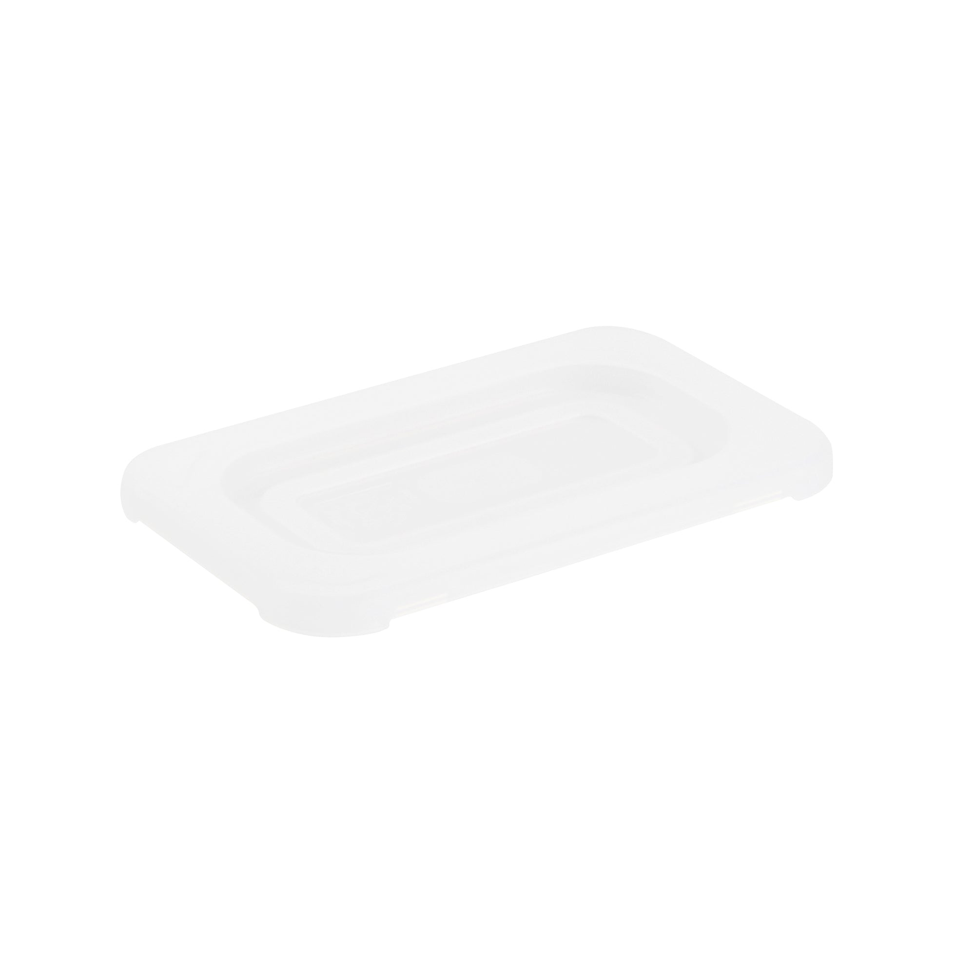 restaurantware Met Lux Rectangle Clear Polypropylene Lid - Fits 1/9 Size Food Pan - 7" x 4 1/2" - 10 count box