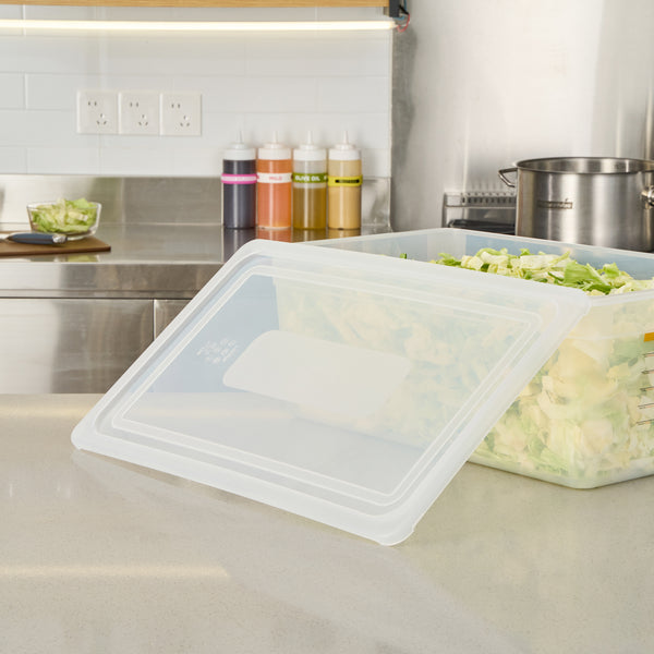 Restaurantware Met Lux Rectangle Clear Polypropylene Lid - Fits Full Size Pan - 20 3/4" X 13" - 10 Count Box