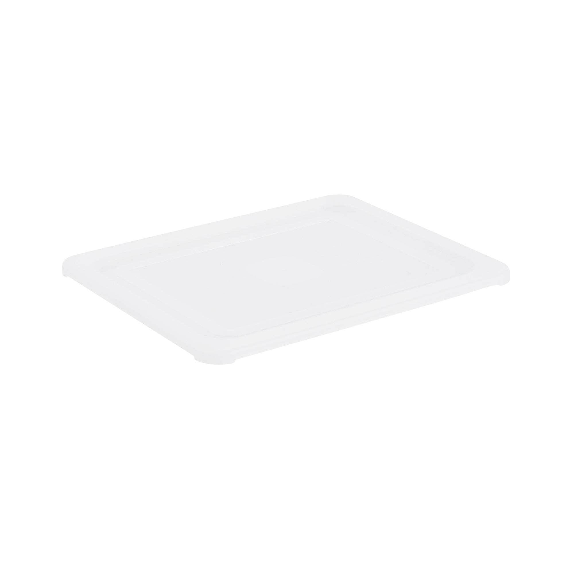 restaurantware Met Lux Rectangle Clear Polypropylene Lid - Fits Half Size Pan - 12 3/4" x 10 1/2" - 10 count box