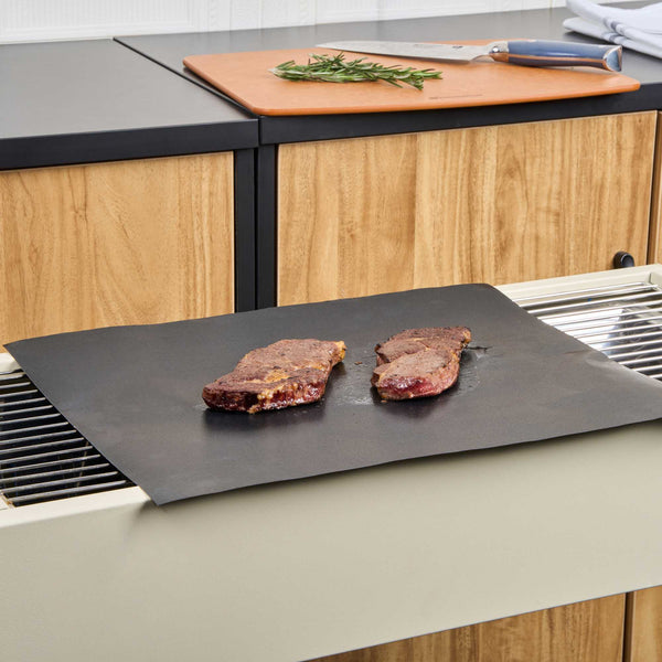 Restaurantware Met Lux Rectangle Fiberglass Reusable Grill Mesh Mat - Non-Stick - 11 3/4" X 15 3/4" - 5 Count Box