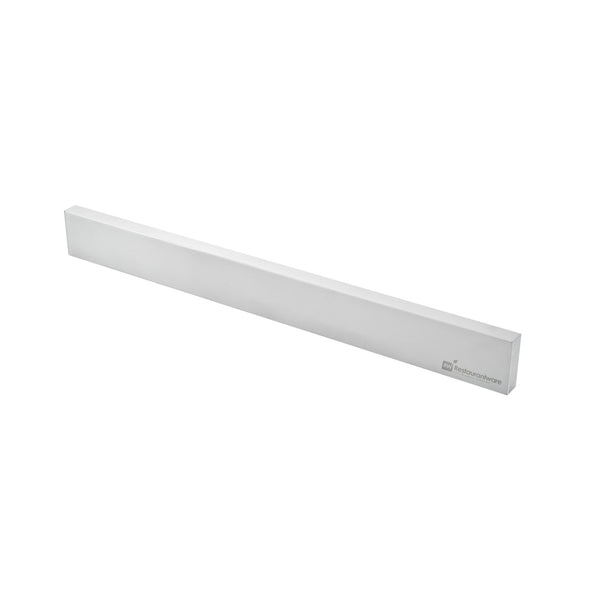 Restaurantware Met Lux Rectangle Stainless Steel Knife Holder - Magnetic - 18" - 1 Count Box